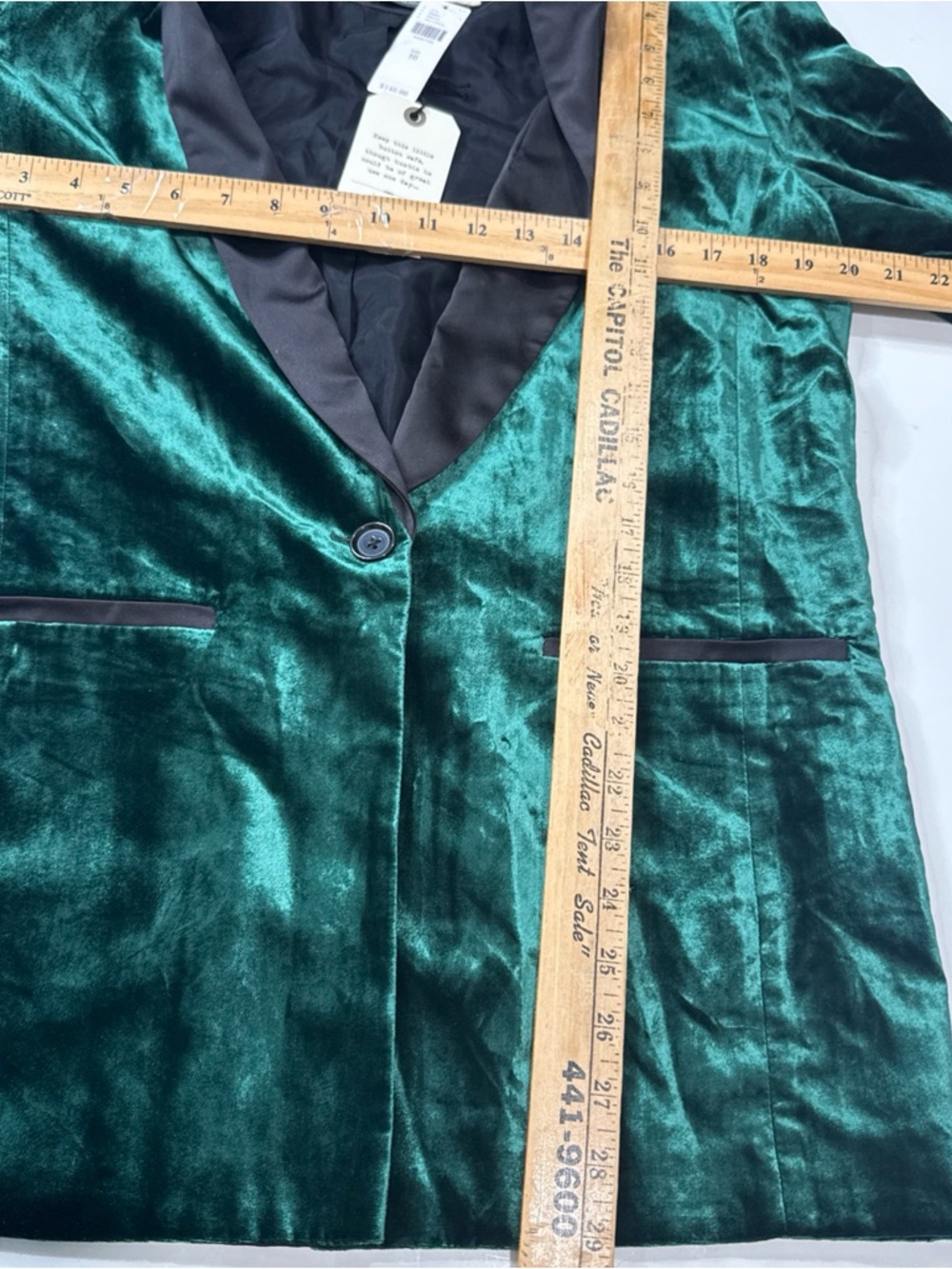 Anthropologie Cartonnier Velvet Blazer Jacket NWT Luxe Old Money Sz 10 A060426 - Picture 6 of 6